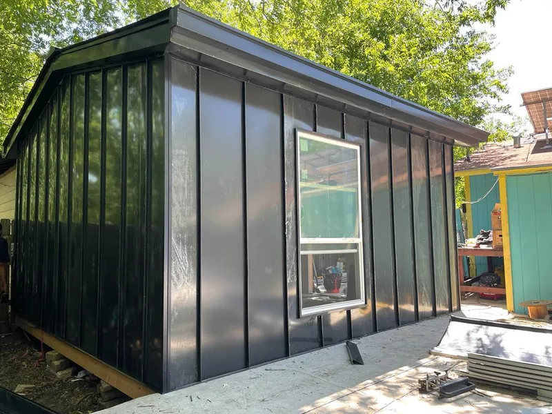 Black standing seam metal wall panels for Metal Roof Installation in Myrtle Beach